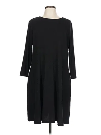 Pre-owned Time And Tru Casual Dress In Black