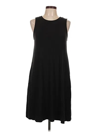 Pre-owned Time And Tru Casual Dress In Black
