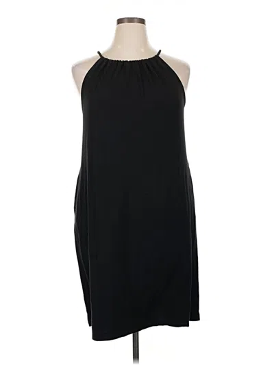 Pre-owned Time And Tru Casual Dress In Black