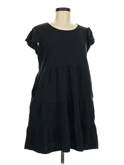 Pre-owned Time And Tru Casual Dress In Black