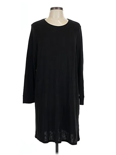 Pre-owned Time And Tru Casual Dress In Black