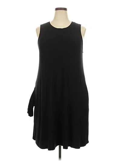 Pre-owned Time And Tru Casual Dress In Black