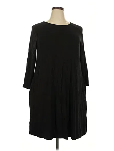 Pre-owned Time And Tru Casual Dress In Black
