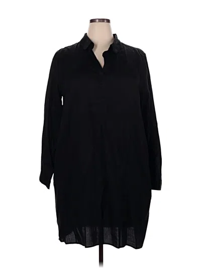Pre-owned Time And Tru Casual Dress In Black