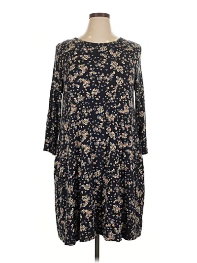 Pre-owned Time And Tru Casual Dress In Black