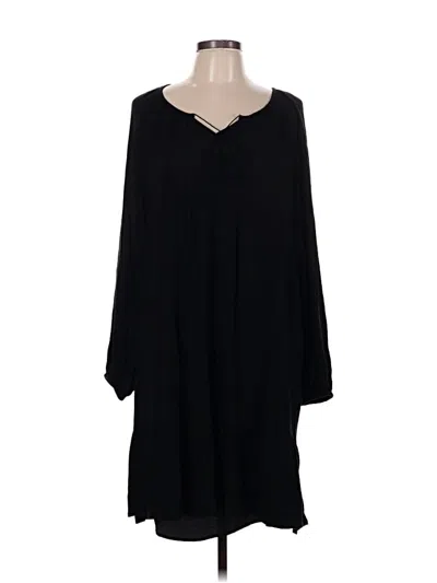 Pre-owned Time And Tru Casual Dress In Black