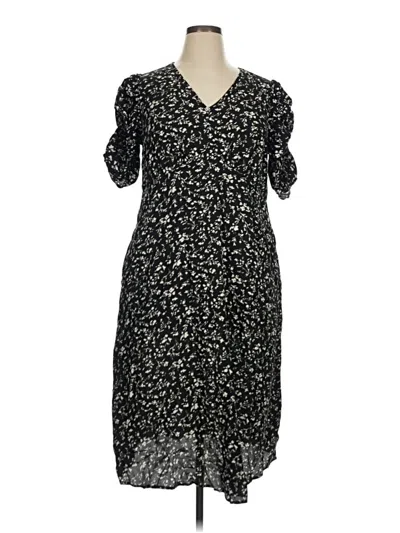 Pre-owned Time And Tru Casual Dress In Black