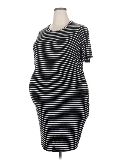 Pre-owned Time And Tru Casual Dress In Black