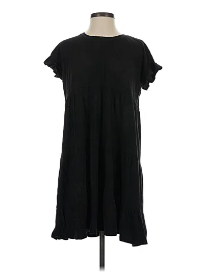 Pre-owned Time And Tru Casual Dress In Black