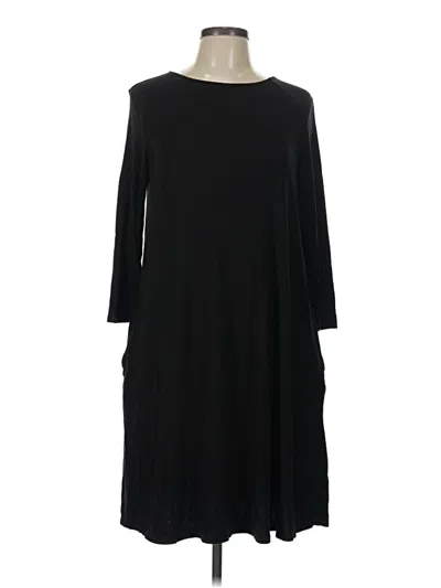 Pre-owned Time And Tru Casual Dress In Black
