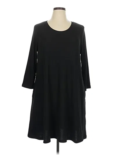 Pre-owned Time And Tru Casual Dress In Black