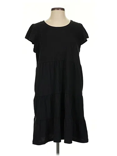 Pre-owned Time And Tru Casual Dress In Black