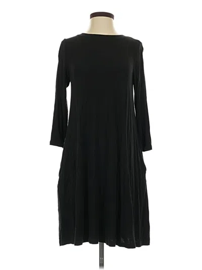Pre-owned Time And Tru Casual Dress In Black