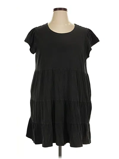 Pre-owned Time And Tru Casual Dress In Black