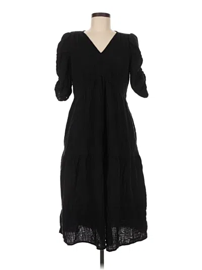 Pre-owned Time And Tru Casual Dress In Black