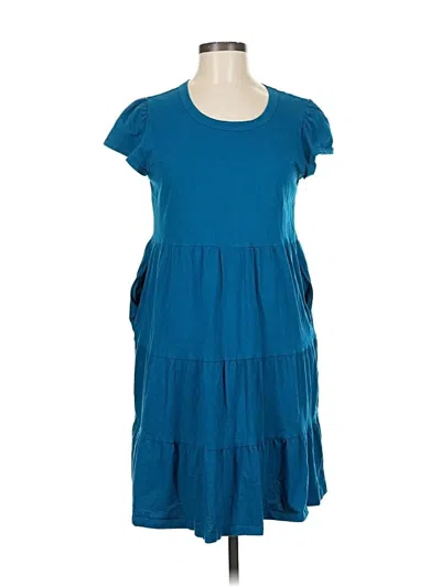 Pre-owned Time And Tru Casual Dress In Blue