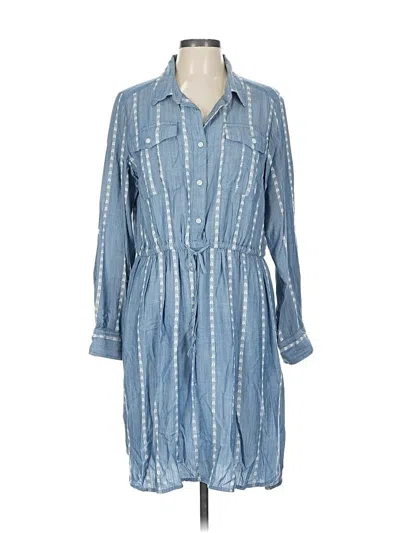 Pre-owned Time And Tru Casual Dress In Blue