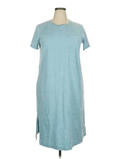 Pre-owned Time And Tru Casual Dress In Blue