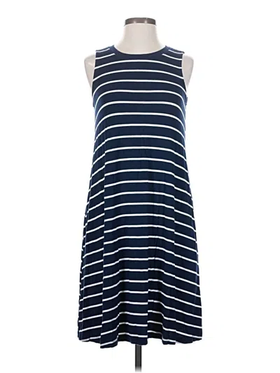 Pre-owned Time And Tru Casual Dress In Blue