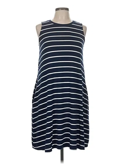 Pre-owned Time And Tru Casual Dress In Blue