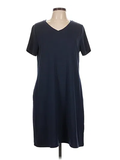 Pre-owned Time And Tru Casual Dress In Blue