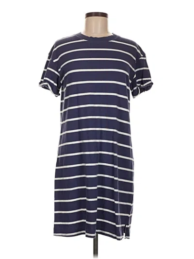 Pre-owned Time And Tru Casual Dress In Blue