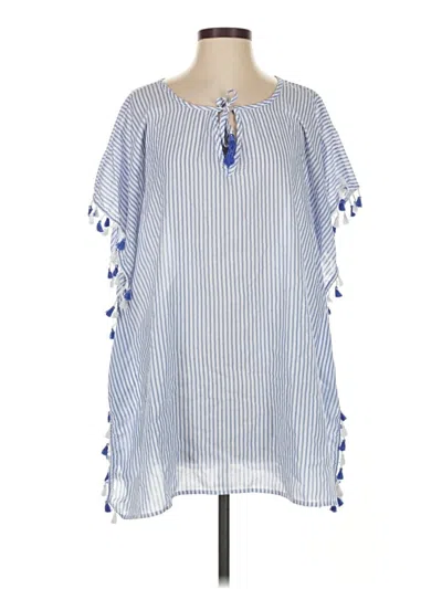 Pre-owned Time And Tru Casual Dress In Blue