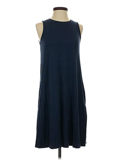 Pre-owned Time And Tru Casual Dress In Blue