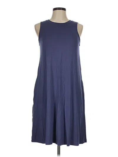 Pre-owned Time And Tru Casual Dress In Blue