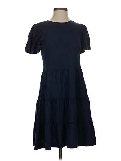 Pre-owned Time And Tru Casual Dress In Blue