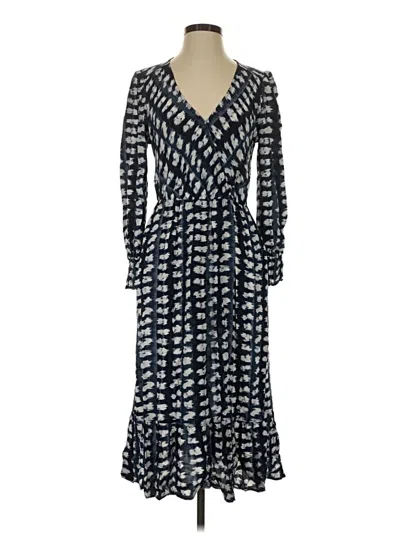 Pre-owned Time And Tru Casual Dress In Blue
