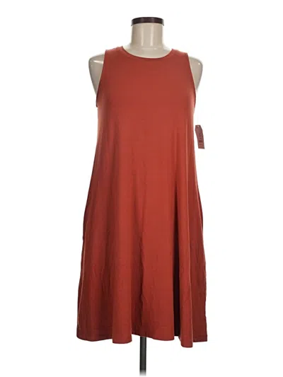 Pre-owned Time And Tru Casual Dress In Brown