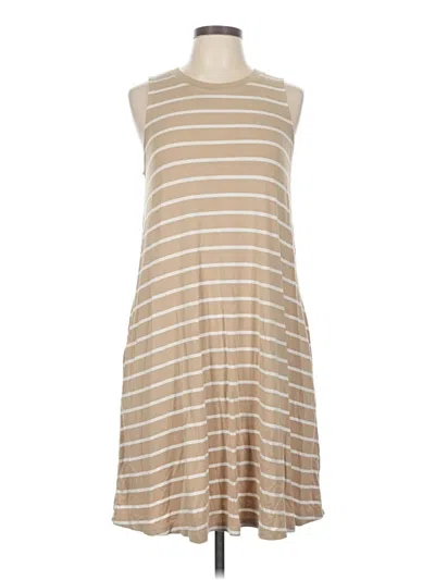 Pre-owned Time And Tru Casual Dress In Brown