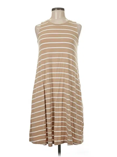 Pre-owned Time And Tru Casual Dress In Brown