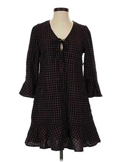 Pre-owned Time And Tru Casual Dress In Brown