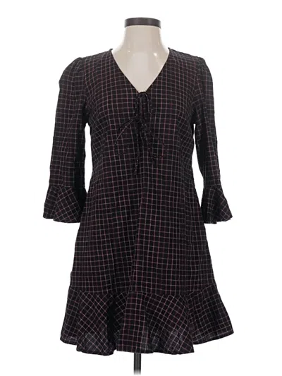 Pre-owned Time And Tru Casual Dress In Brown