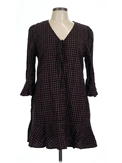 Pre-owned Time And Tru Casual Dress In Brown