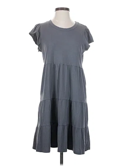 Pre-owned Time And Tru Casual Dress In Gray