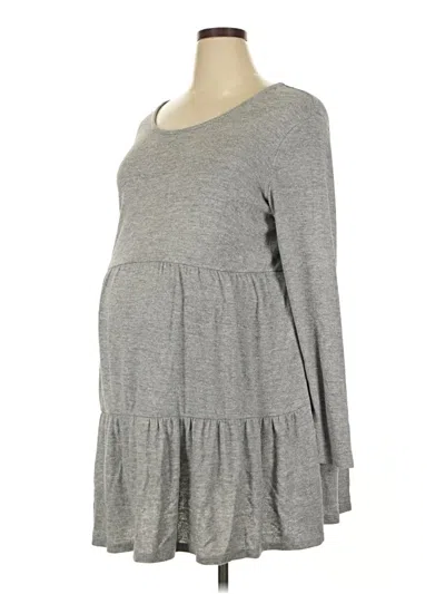Pre-owned Time And Tru Casual Dress In Gray