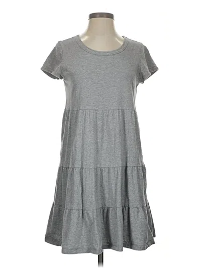 Pre-owned Time And Tru Casual Dress In Gray
