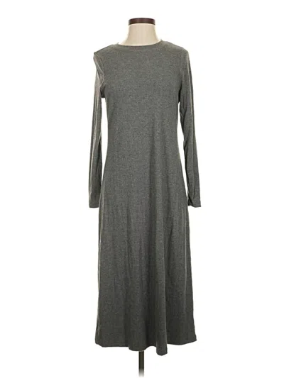 Pre-owned Time And Tru Casual Dress In Gray