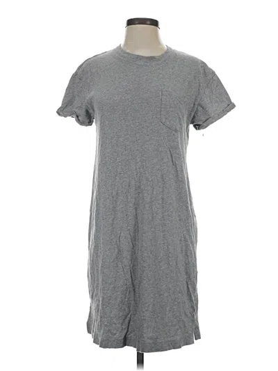 Pre-owned Time And Tru Casual Dress In Gray