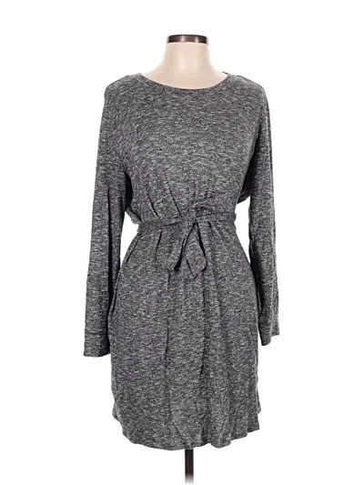 Pre-owned Time And Tru Casual Dress In Gray