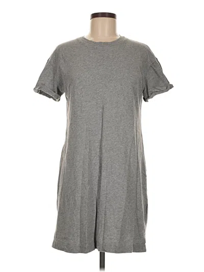 Pre-owned Time And Tru Casual Dress In Gray