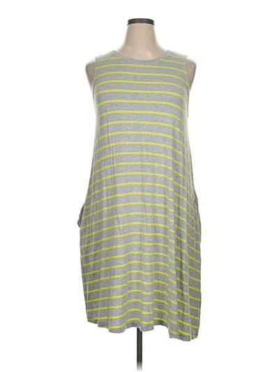 Pre-owned Time And Tru Casual Dress In Gray