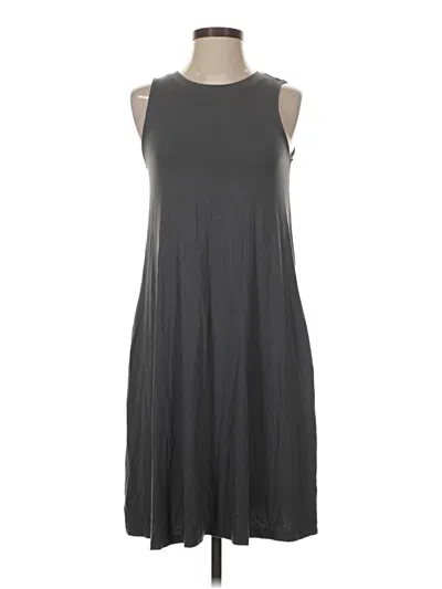 Pre-owned Time And Tru Casual Dress In Gray
