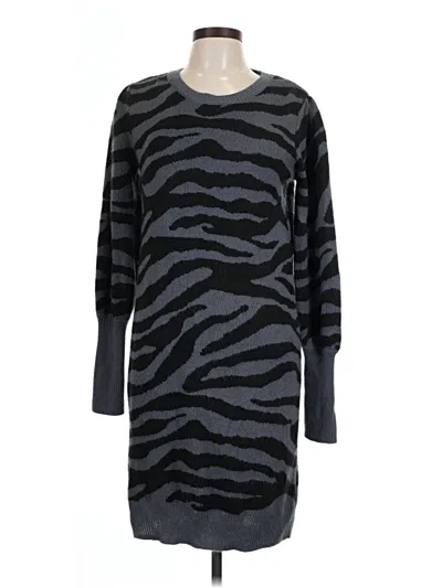 Pre-owned Time And Tru Casual Dress In Gray