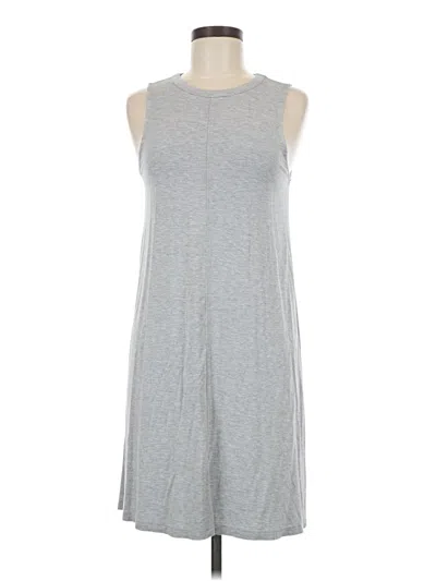 Pre-owned Time And Tru Casual Dress In Gray
