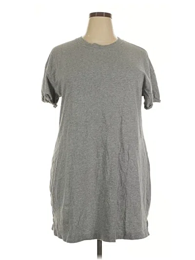 Pre-owned Time And Tru Casual Dress In Gray