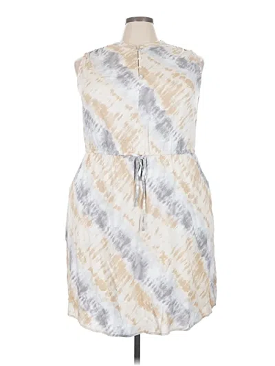 Pre-owned Time And Tru Casual Dress In Gray